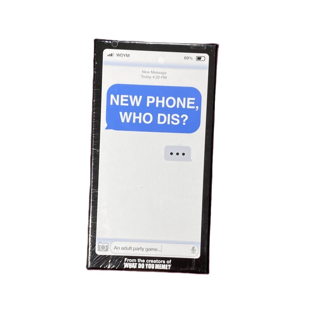 New Phone, Who Dis? Adult Party Game, New & Sealed